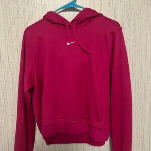 cropped pink nike hoodie